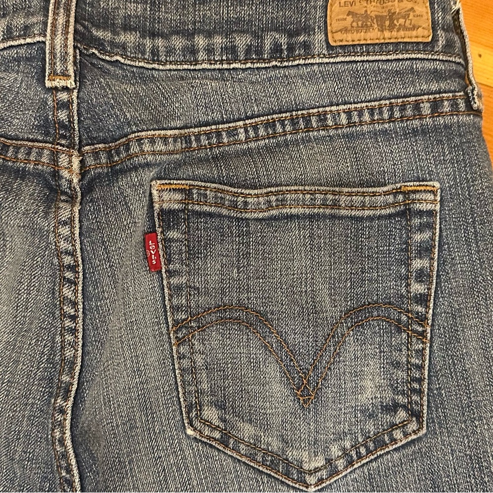 Y2K Levi’s 505 Red Tab Mid Rise Straight Leg Size 8 - Picture 2 of 5